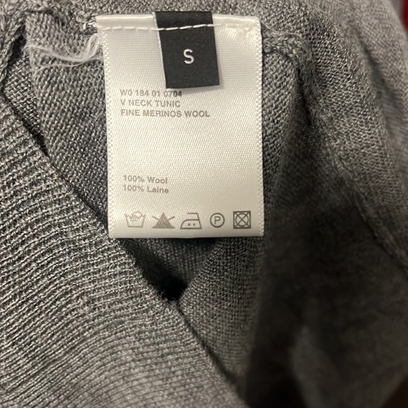 Joseph Grey Knit V-Neck Tunic S - Picture 10 of 10
